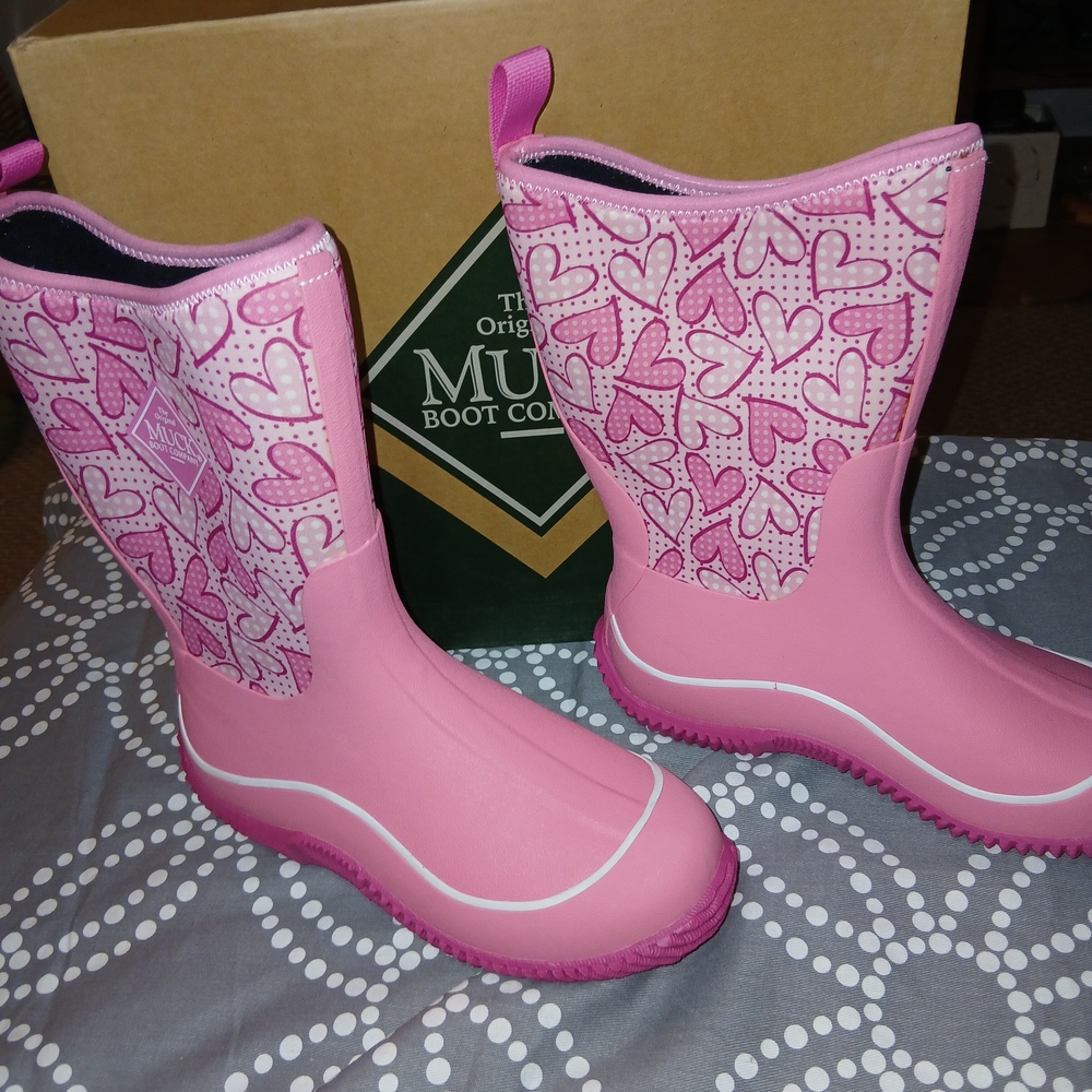 Muck Boots  Kids' Pink Heart  New..